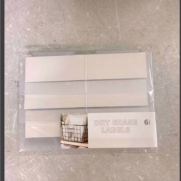 New! (6) Target Dry Erase Labels for Baskets/Bins Laundry Organization - Picture 1 of 1